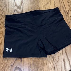 Underarm Black athletic shorts